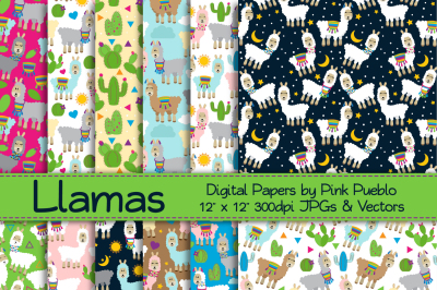 Llama Patterns or Backgrounds