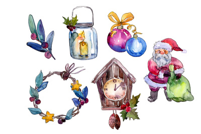 Christmas collection elements PNG set&nbsp;