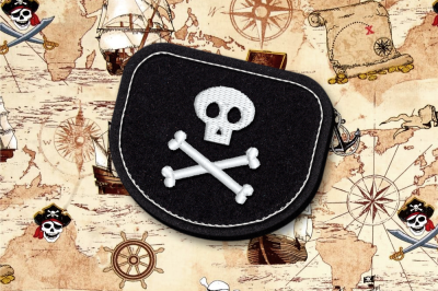 Pirate Patch ITH Feltie | Applique Embroidery