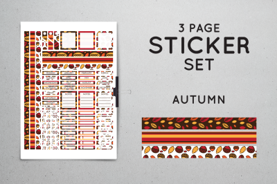 Planner Sticker Set - Autumn
