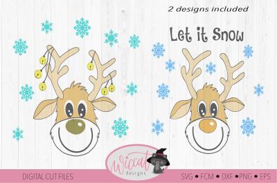 Funny Reindeer svg, deer svg, Christmas sweater svg, cartoon deer, do