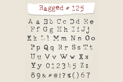 Ragged Typewriter Hand Drawn Font