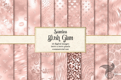 Blush Pink Glam Digital Paper