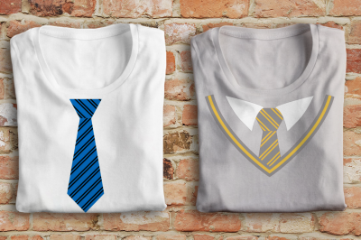School Uniform and Striped Tie | SVG | PNG | DXF