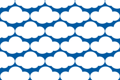 Vector clouds weather seamless pattern