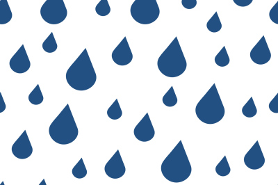 Blue vector water drops seamless pattern