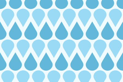 Blue vector falling water drops seamless pattern