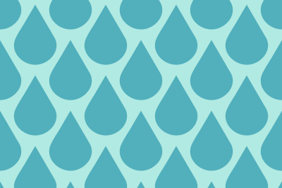 Teal vector water drops seamless background