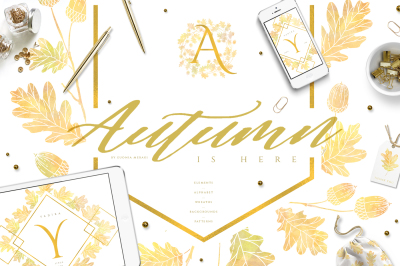 Autumn is Here - Beautiful Fall Clipart