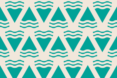 Green abstract geometric seamless pattern