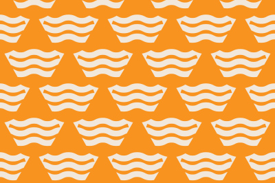 Orange abstract geometric seamless pattern