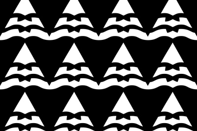 Vector abstract geometric seamless pattern in black and white