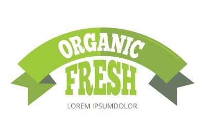 Green organic natural eco label