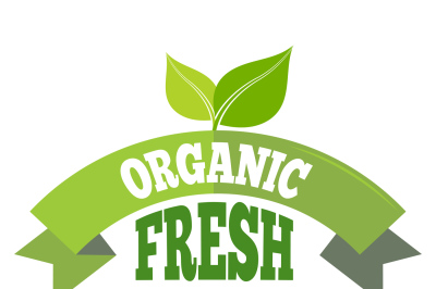 Organic fresh natural eco label