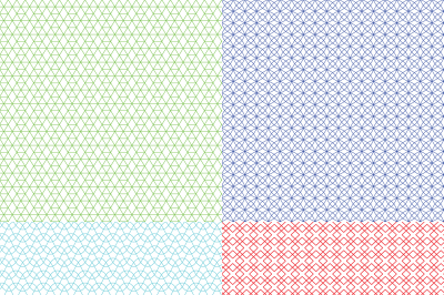 Guilloche patterns vector set for voucher, banknote, certificate and m