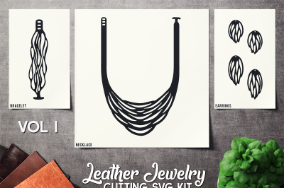 Leather Jewelry Cutting Template VOL 1 - SVG CUT FILES