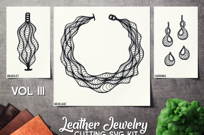Leather Jewelry Cutting Template VOL 3 - SVG CUT FILES