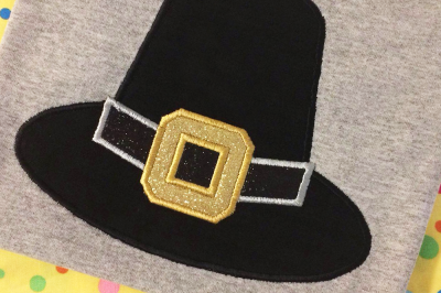Pilgrim Hat | Applique Embroidery