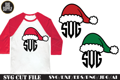 Christmas Hat SVG Cut File