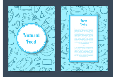 Vector card template with place for text 