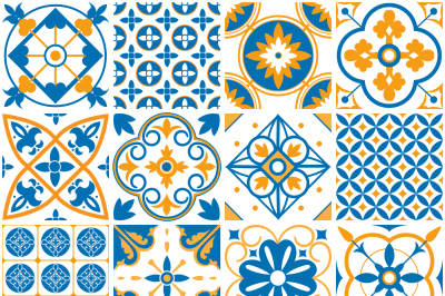 Mediterranean pattern. Decorative lisboa seamless patterns. Ornamental