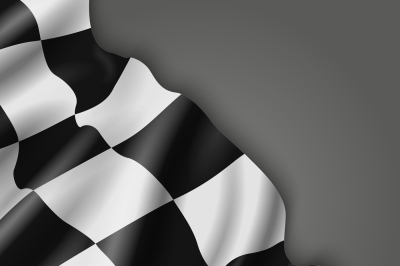 Abstract vector background with checkered racing flag