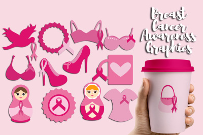 Breast cancer awareness clipart, Wear Pink Graphics