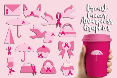 Pink Ribbon Day Graphics Clipart