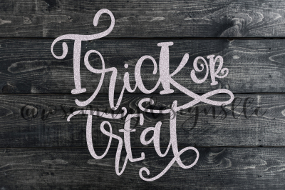Trick or Treat - Hand Lettered SVG