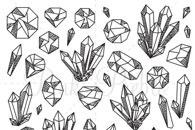 Crystal and Gemstone Clipart and Vectors