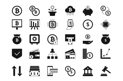 Coins, bitcoin, digital money and other symbols of finance
