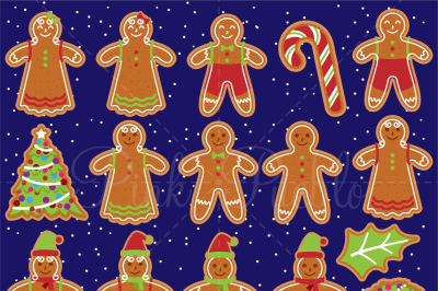 Gingerbread Man Clipart & Vectors