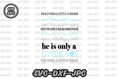 He is only a little boy SVG