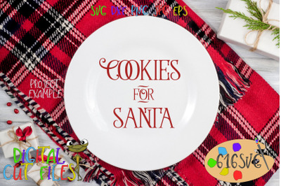 Cookies for Santa SVG