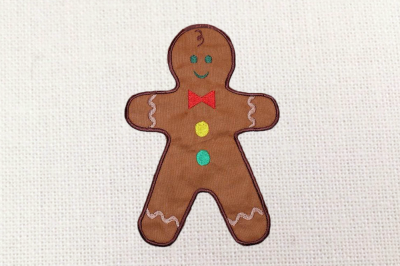 Gingerbread Boy | Applique Embroidery