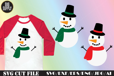 Snowman SVG Cut File