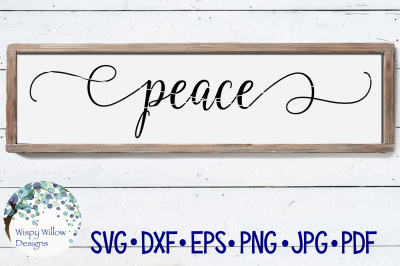 Peace Sign SVG DXF PNG JPG EPS PDF