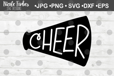 Cheer Horn SVG Cut File