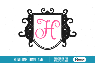 Monogram Frame svg&2C; Monogram svg&2C; Monogram Graphics&2C; Monogram Clip Art