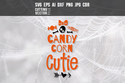 Candy corn cutie - svg, eps, ai, cdr, dxf, png, jpg