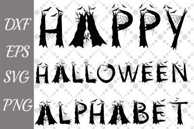 Halloween Alphabet Svg, SCARY LETTERS SVG, Halloween Letters