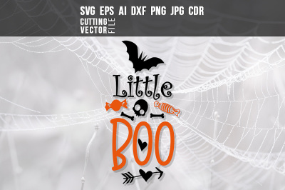 Little Boo - svg, eps, ai, cdr, dxf, png, jpg