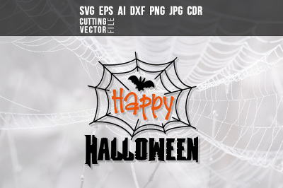 Happy Halloween - svg, eps, ai, cdr, dxf, png, jpg
