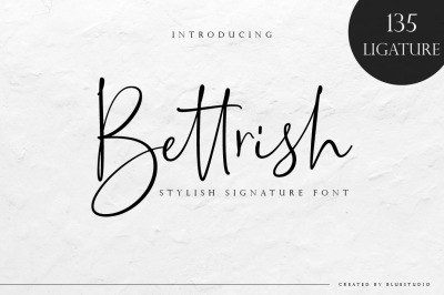 Bettrish // Stylish Signature Font