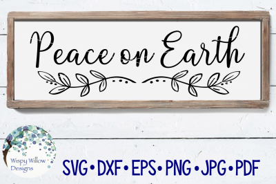 Peace on Earth | Christmas Cut File