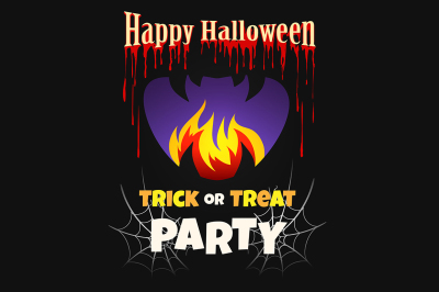Halloween Party Poster Design Template