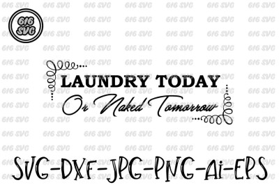 Laundry Today or naked tomorrow SVG