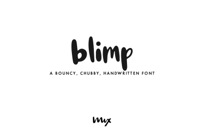Blimp&mdash;A Handwritten Font