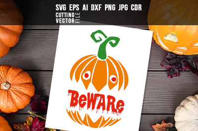 Beware - svg, eps, ai, cdr, dxf, png, jpg