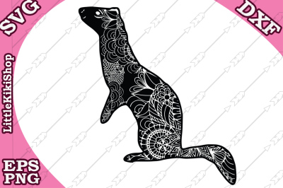 Download Free Download Zentangle Weasel Svg Mandala Weasel Svg Zentangle Animal Svg Free PSD Mockup Template